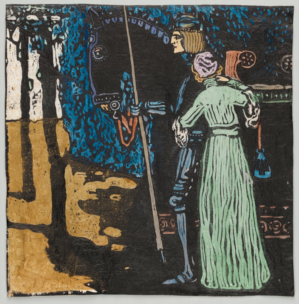 Afscheid (Tweede staat) door Wassily Kandinsky