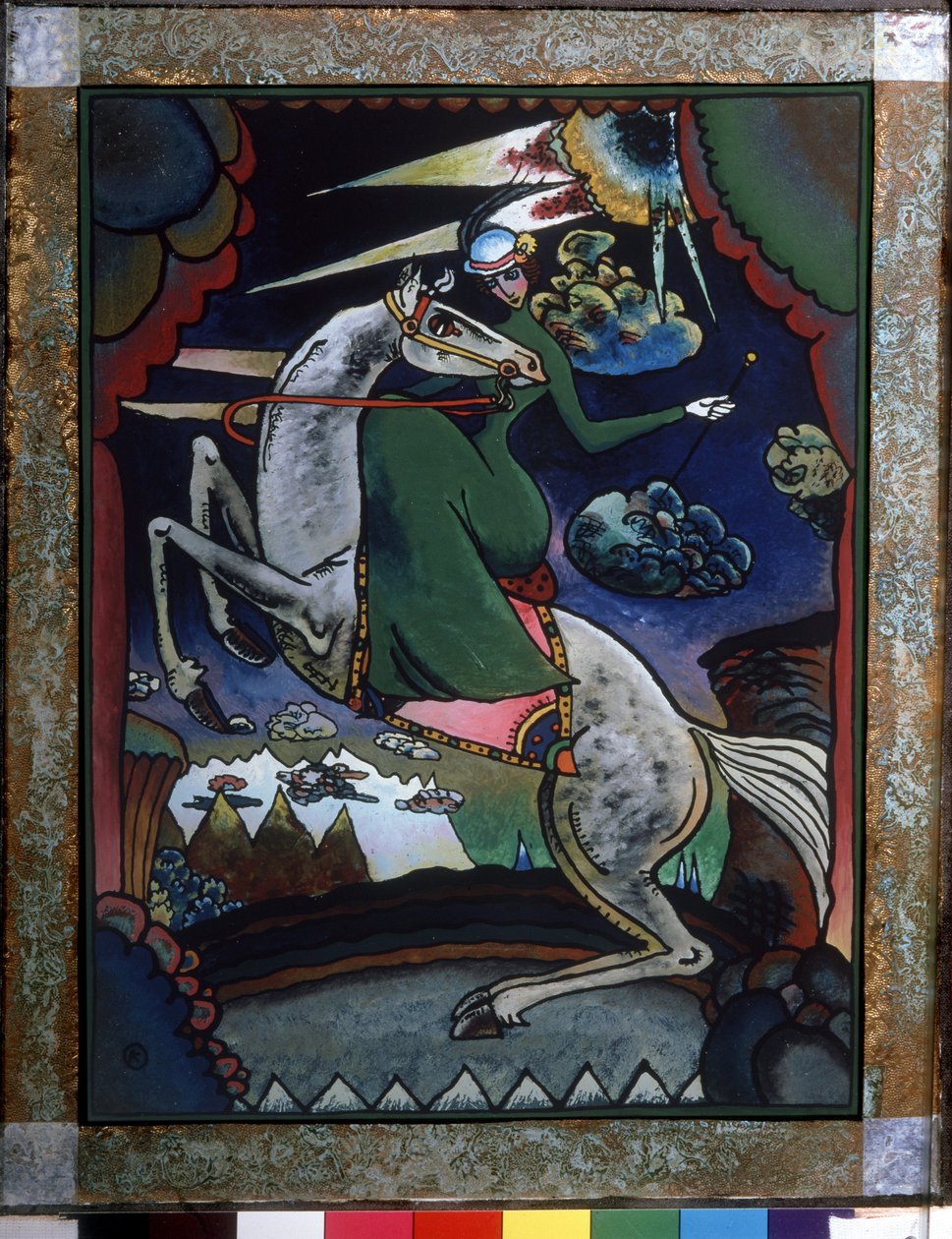 Amazone in de bergen door Wassily Kandinsky
