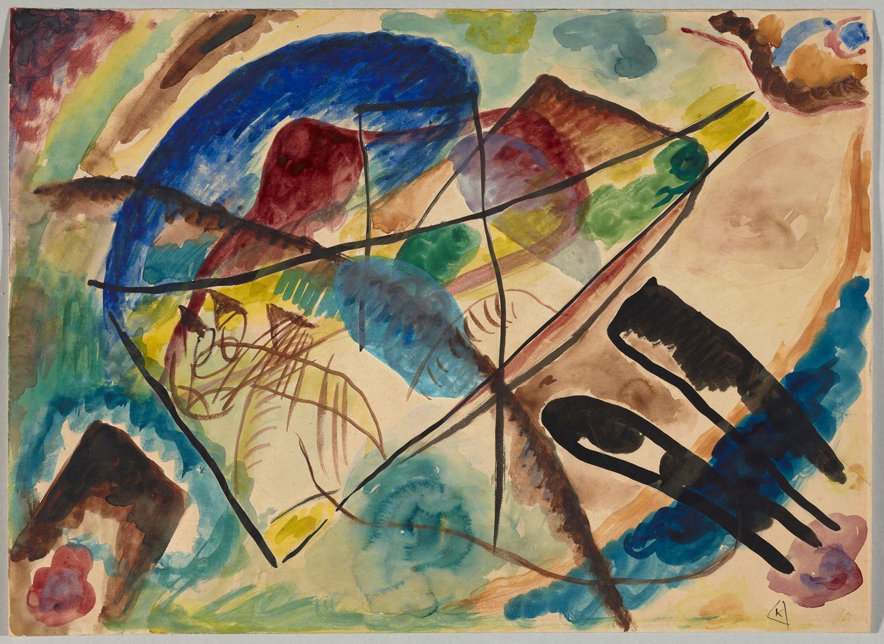 Aquarel VIII door Wassily Kandinsky