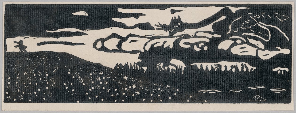 De draak (tweede toestand) door Wassily Kandinsky