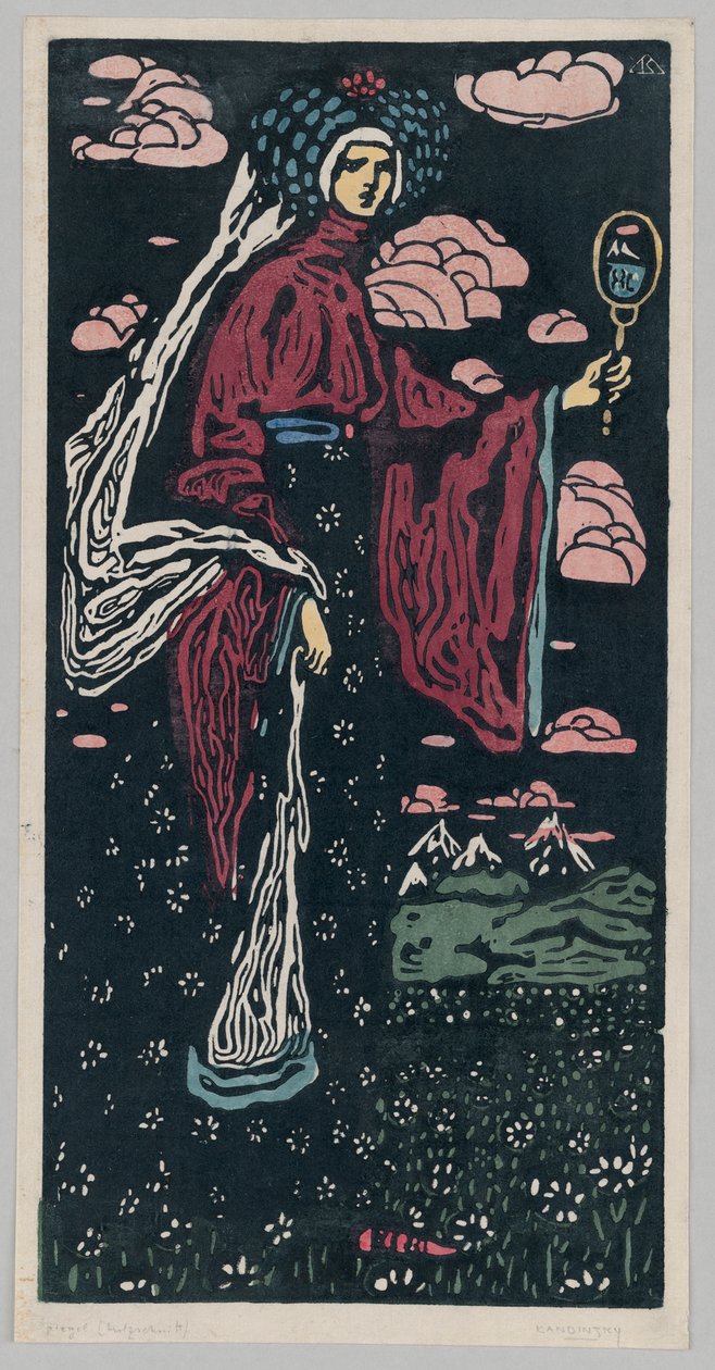 De spiegel door Wassily Kandinsky