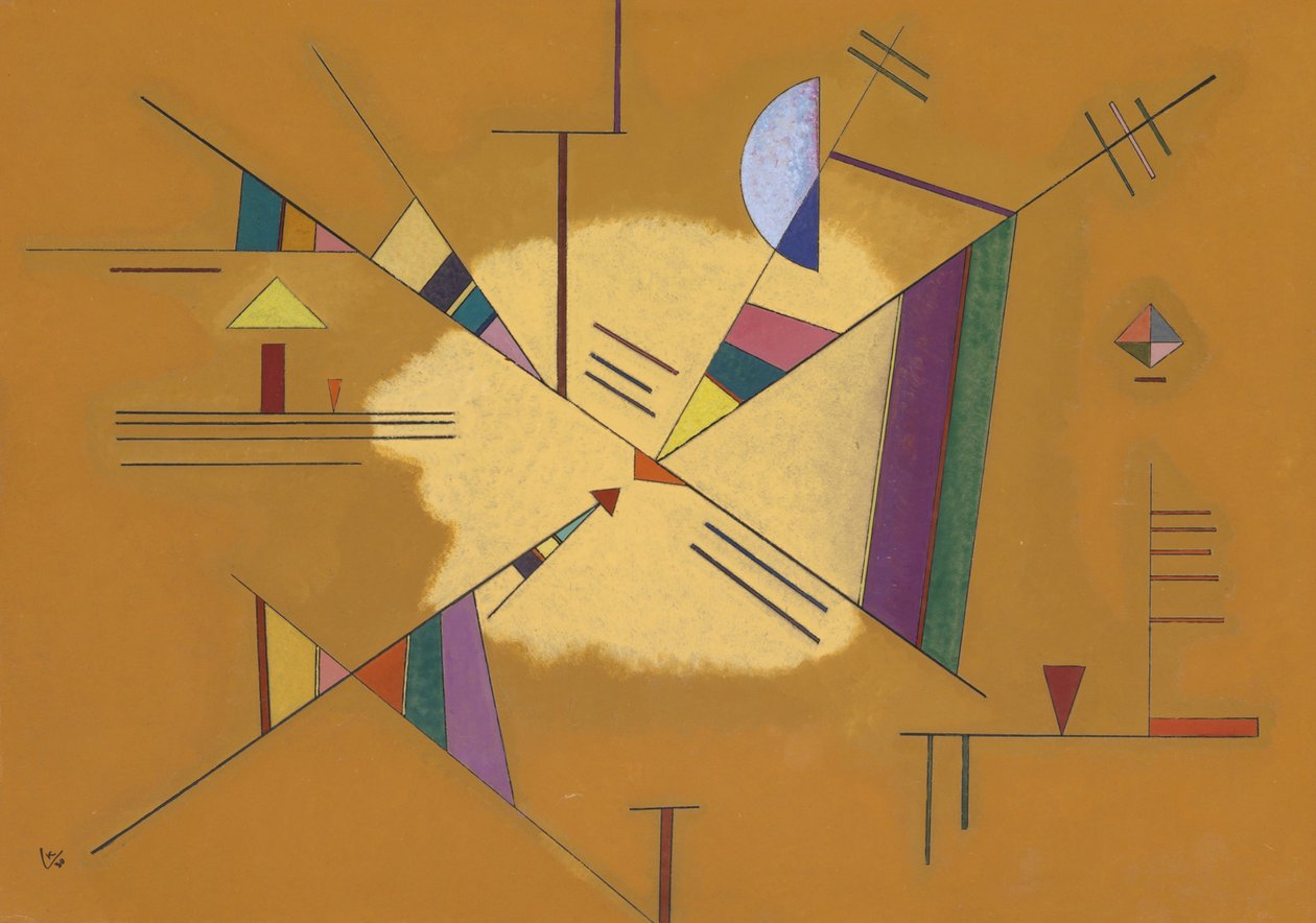 Diagonale door Wassily Kandinsky