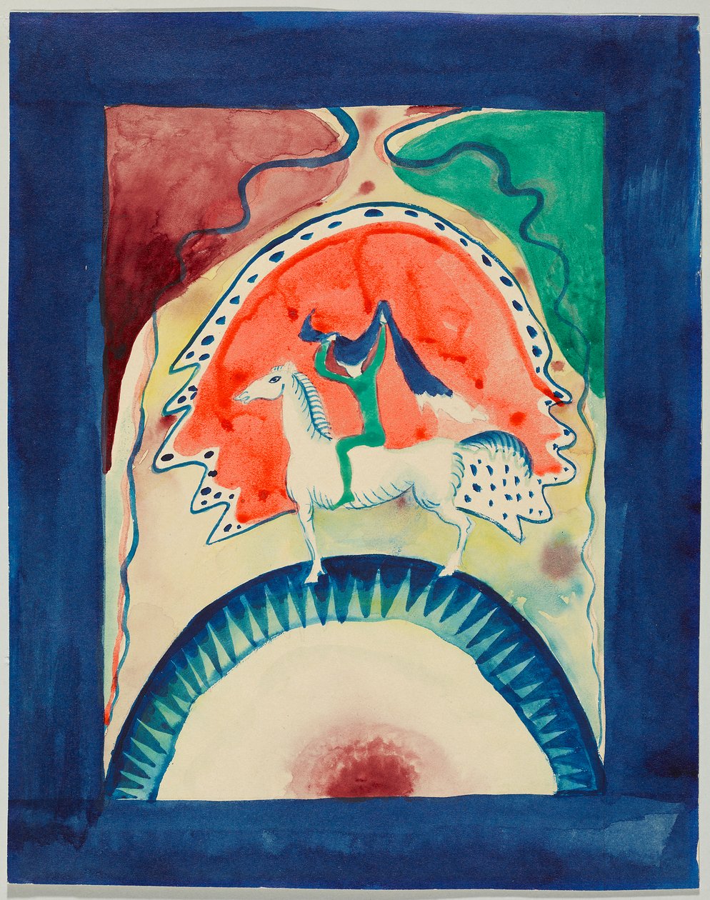 Ontwerp voor de omslag van de almanak "Der Blaue Reiter" door Wassily Kandinsky
