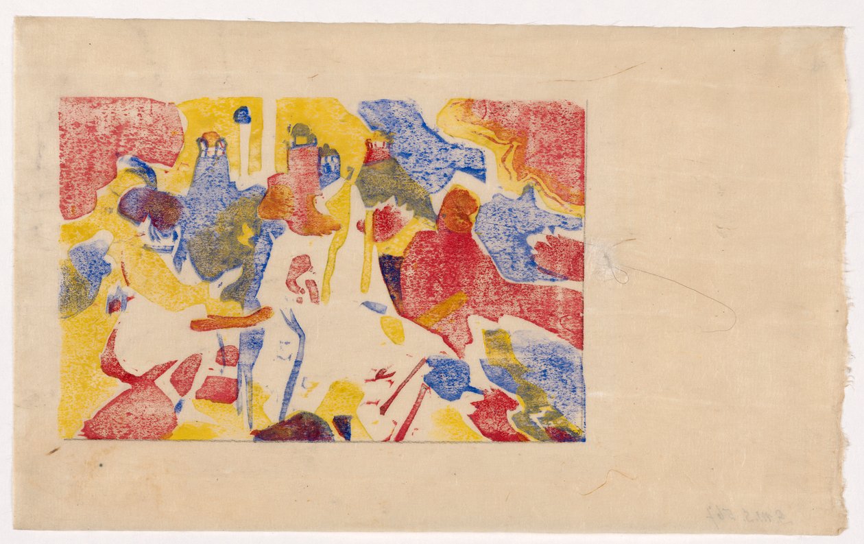 Für Klänge S. 29 (schlechter Druck) door Wassily Kandinsky