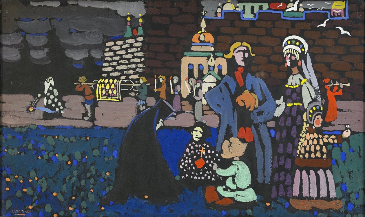 Begrafenis door Wassily Kandinsky
