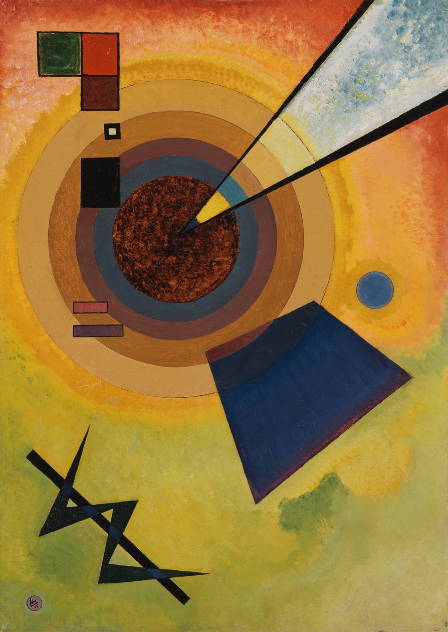 Groen en Rood door Wassily Kandinsky