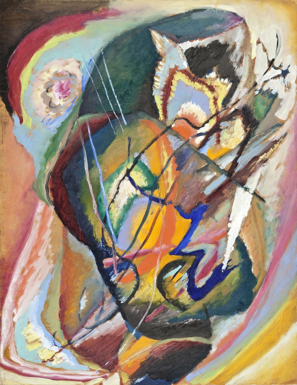 Improvisatie zonder titel III door Wassily Kandinsky