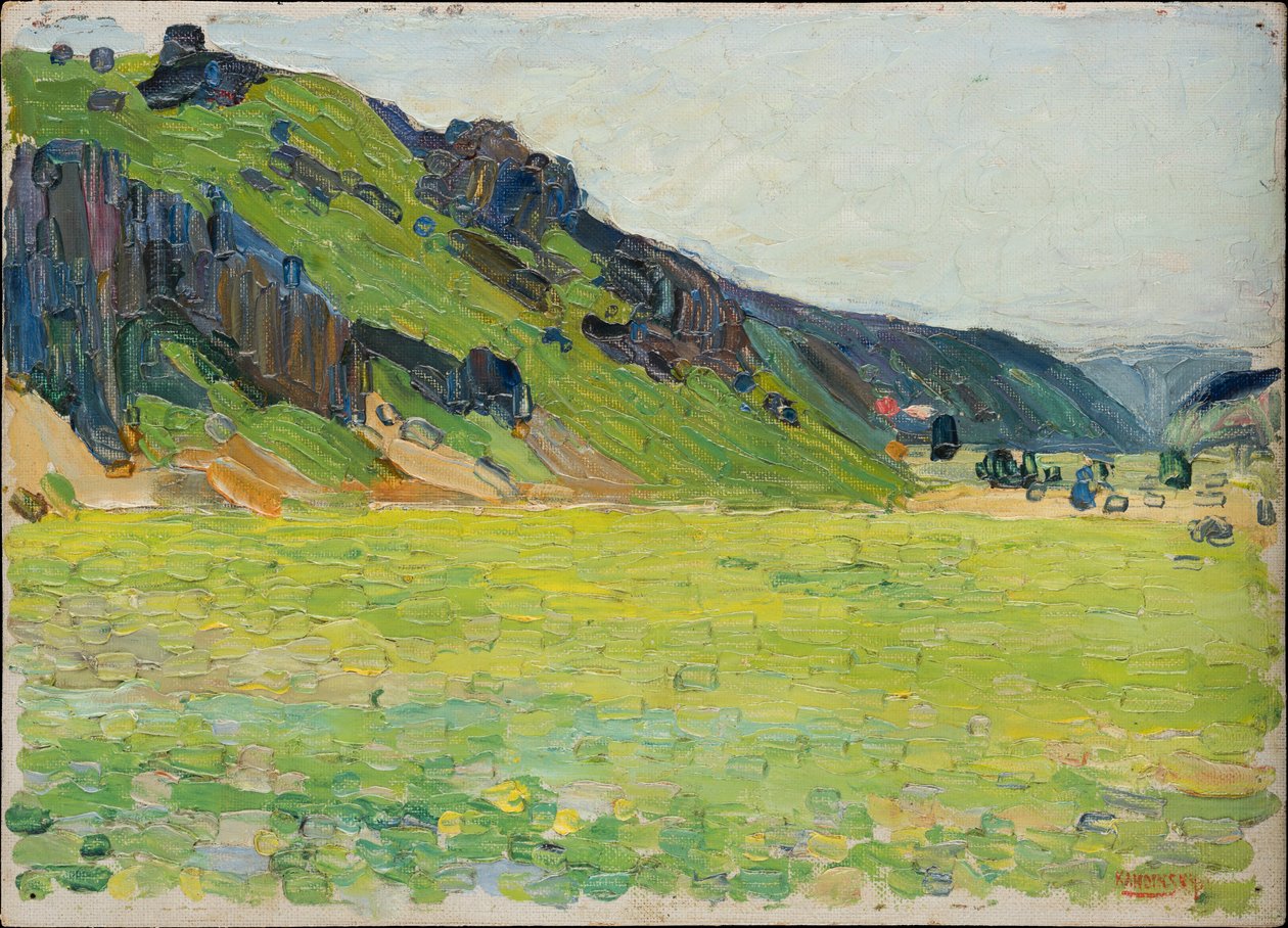 Kallmünz — Lichtgroene Bergen door Wassily Kandinsky