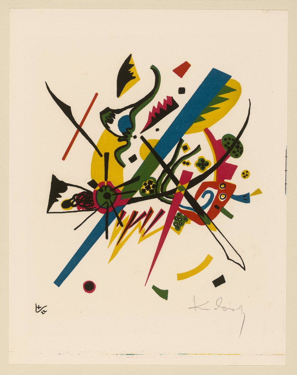 Kleine Welten I door Wassily Kandinsky