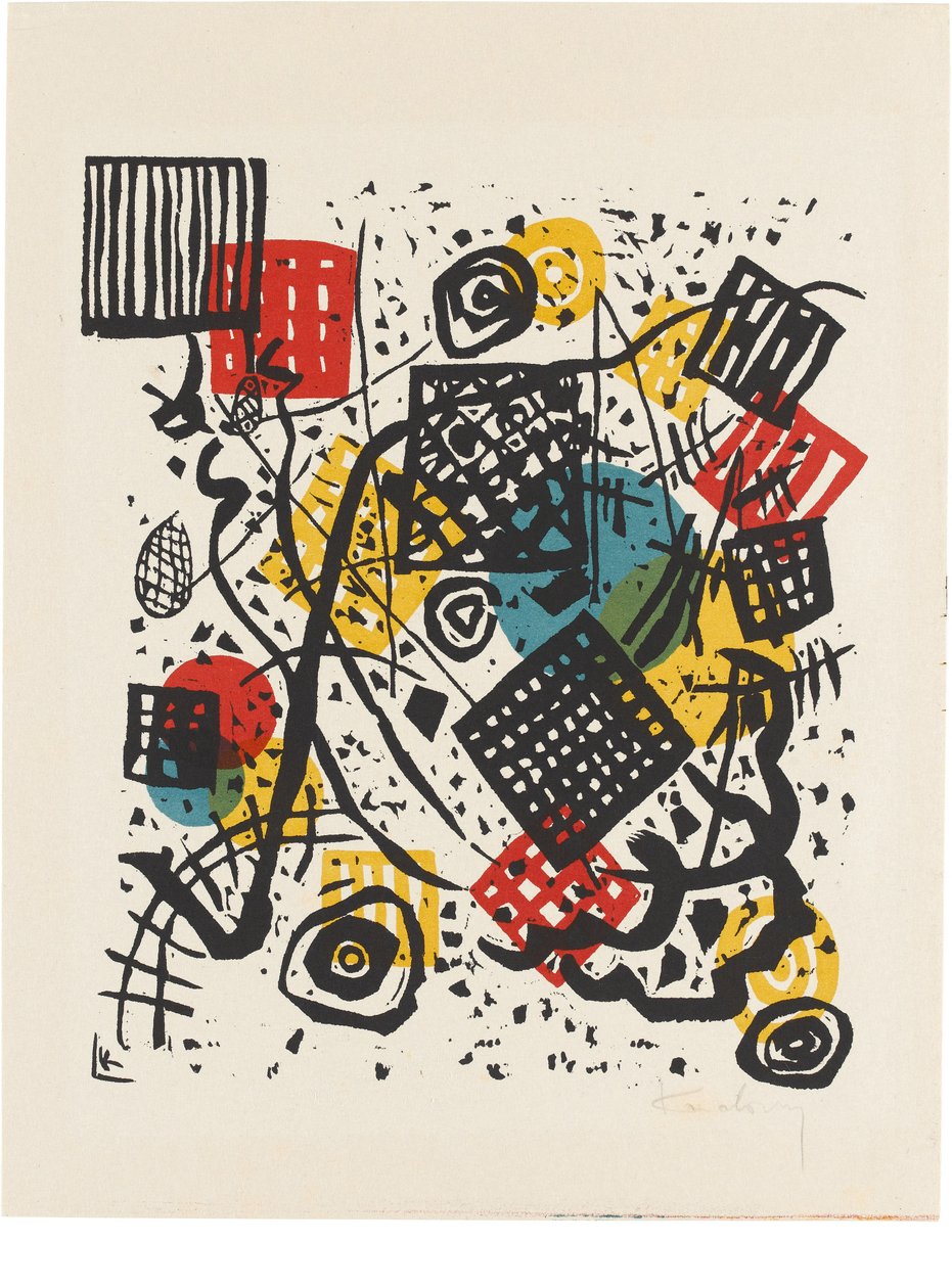 Kleine Welten V door Wassily Kandinsky