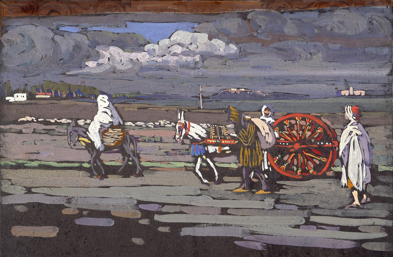Landweg door Wassily Kandinsky