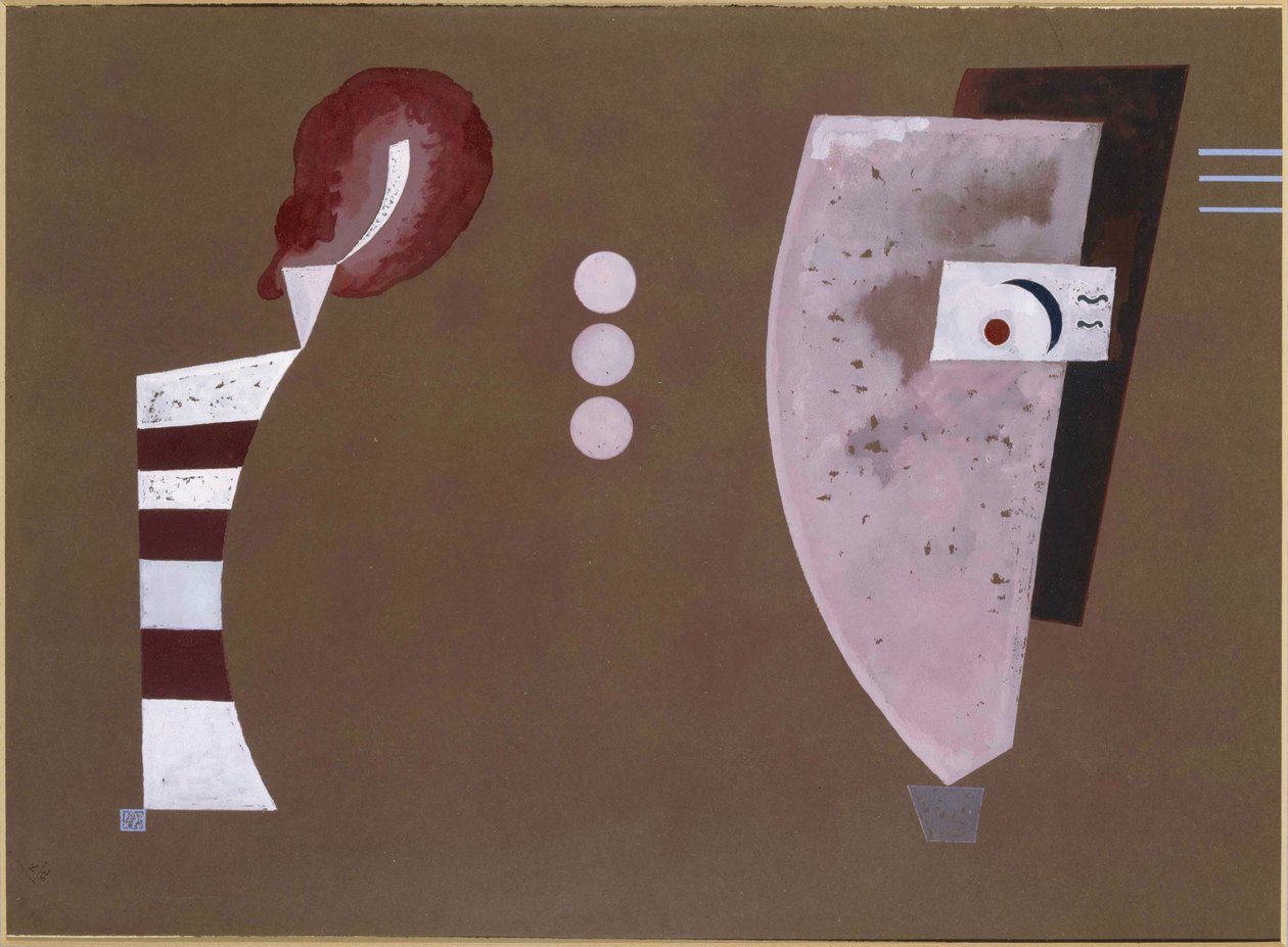 Midden in de Cirkel door Wassily Kandinsky