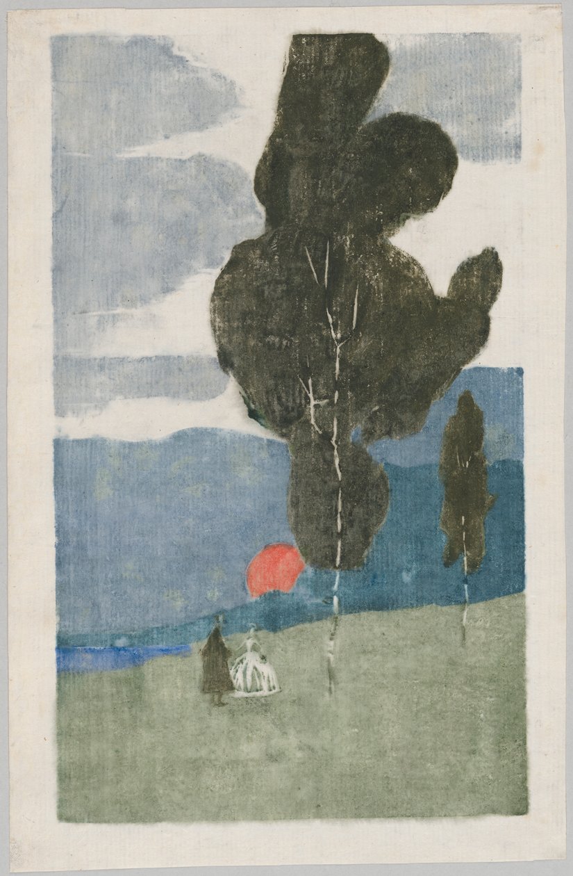 Maanopkomst (vgl. GMS 264) door Wassily Kandinsky