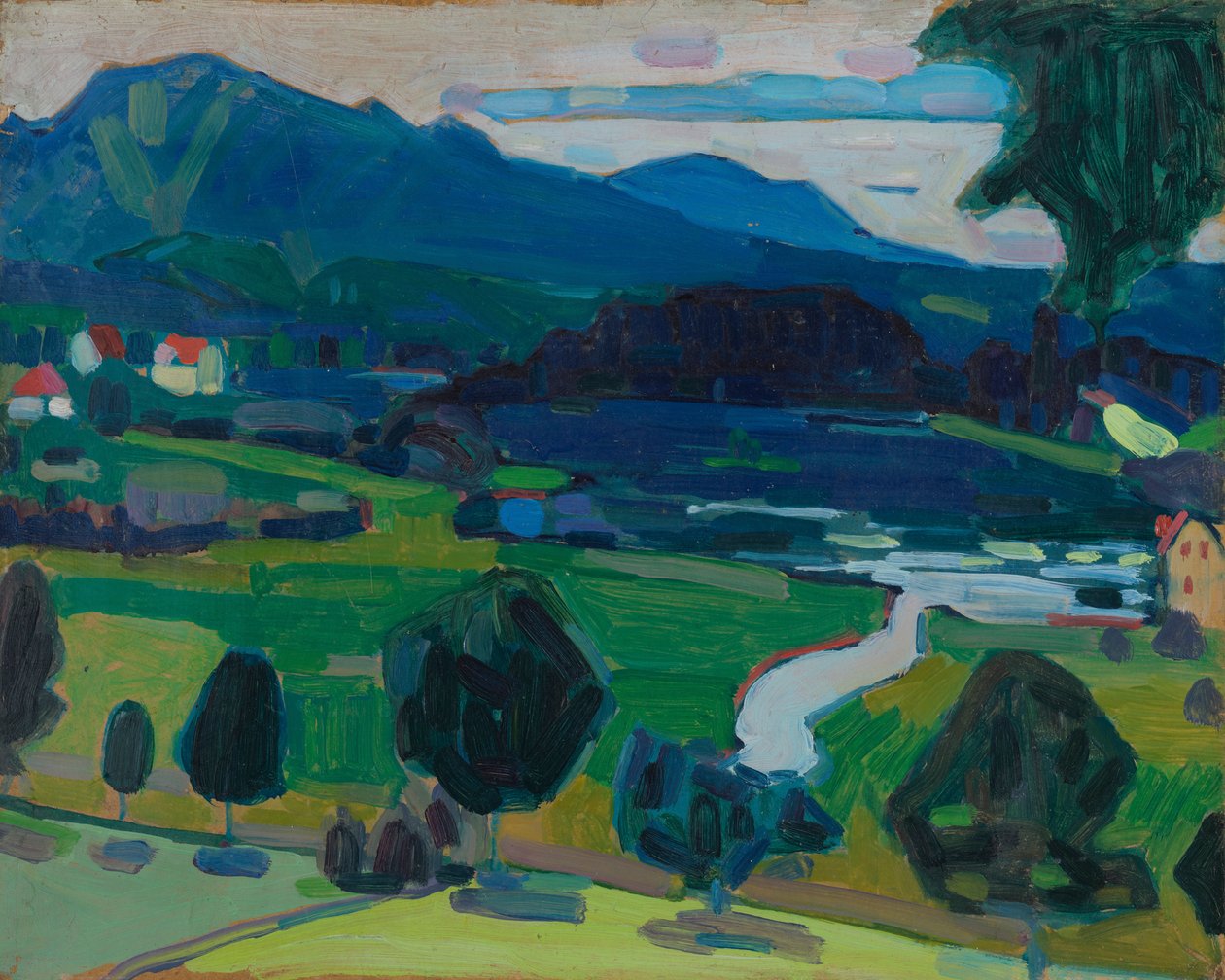 Murnau - Uitzicht over de Staffelsee door Wassily Kandinsky
