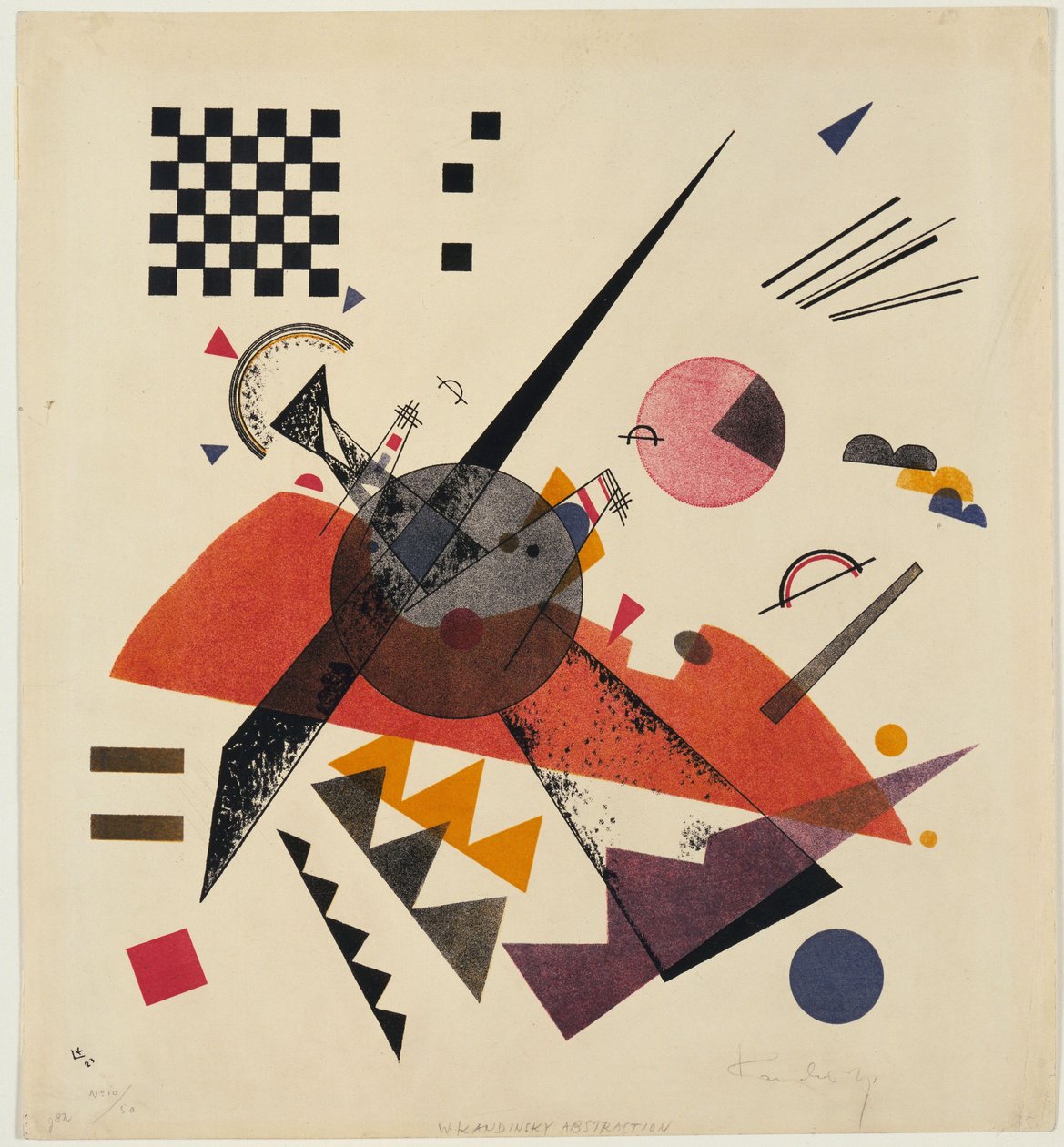 Oranje door Wassily Kandinsky