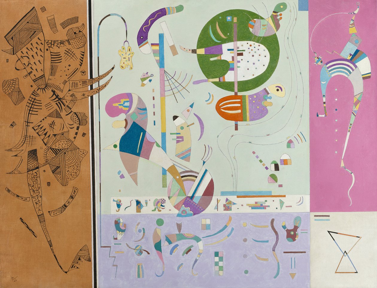 Diverse delen door Wassily Kandinsky