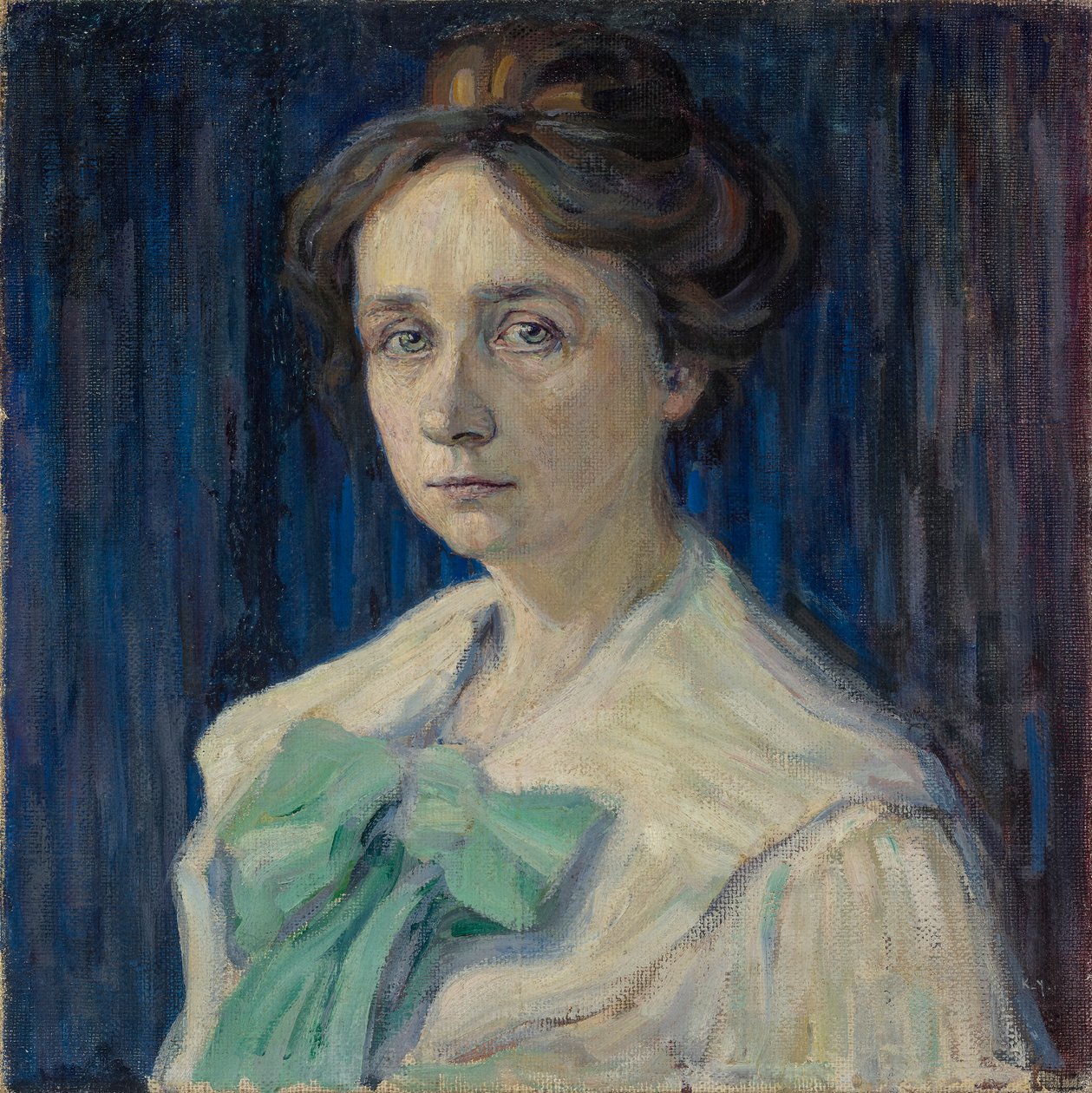 Portret van Gabriele Münter door Wassily Kandinsky