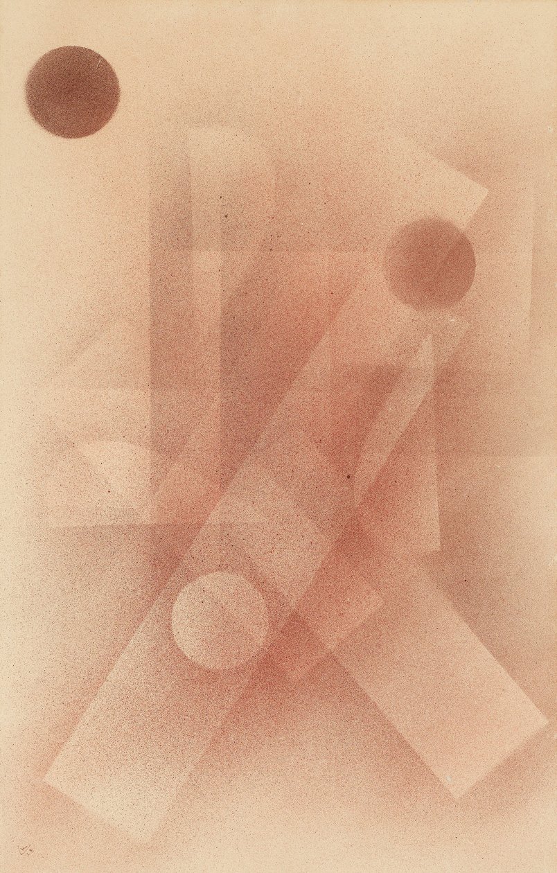 Rose doux door Wassily Kandinsky