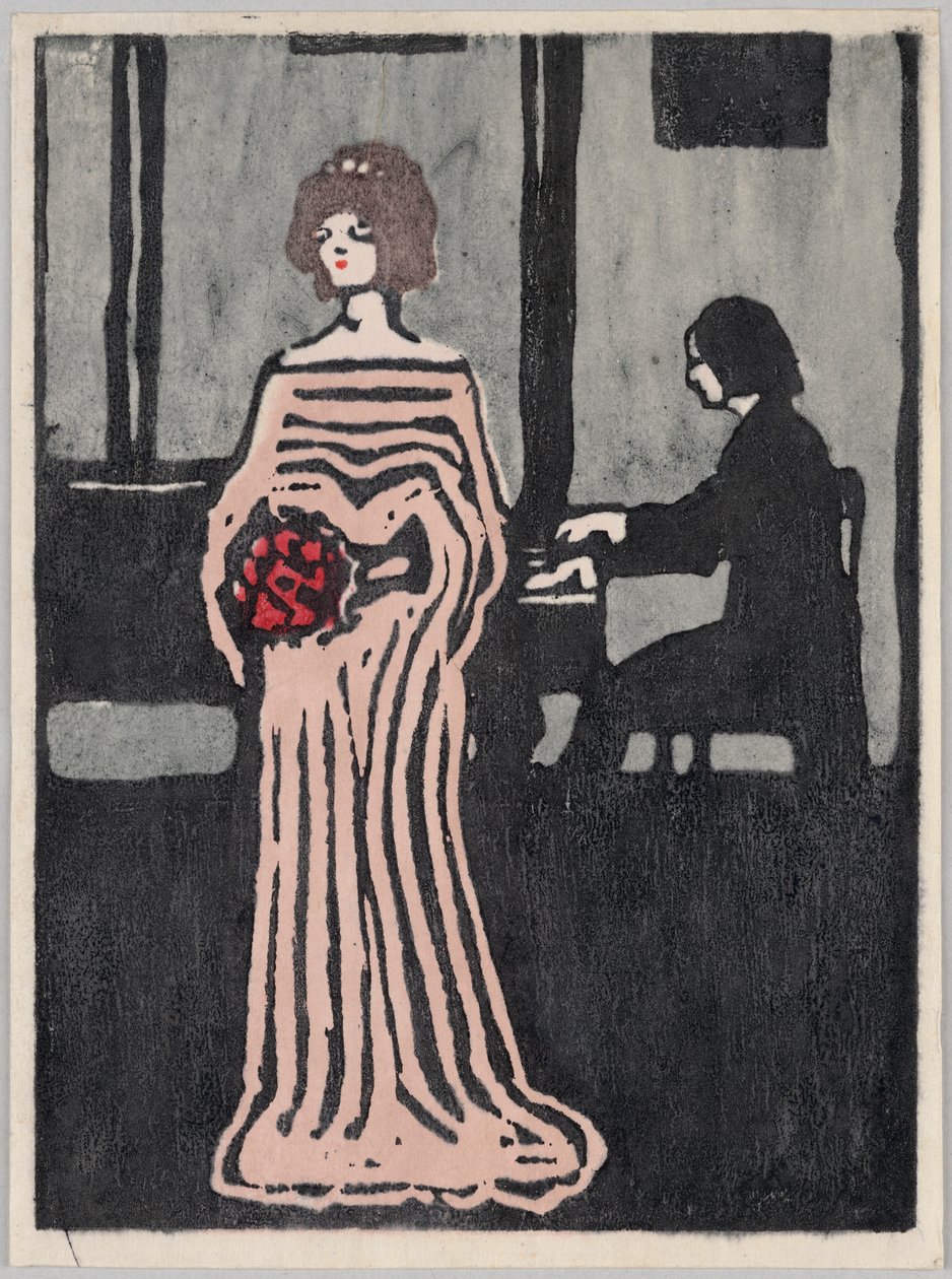 Zangeres door Wassily Kandinsky