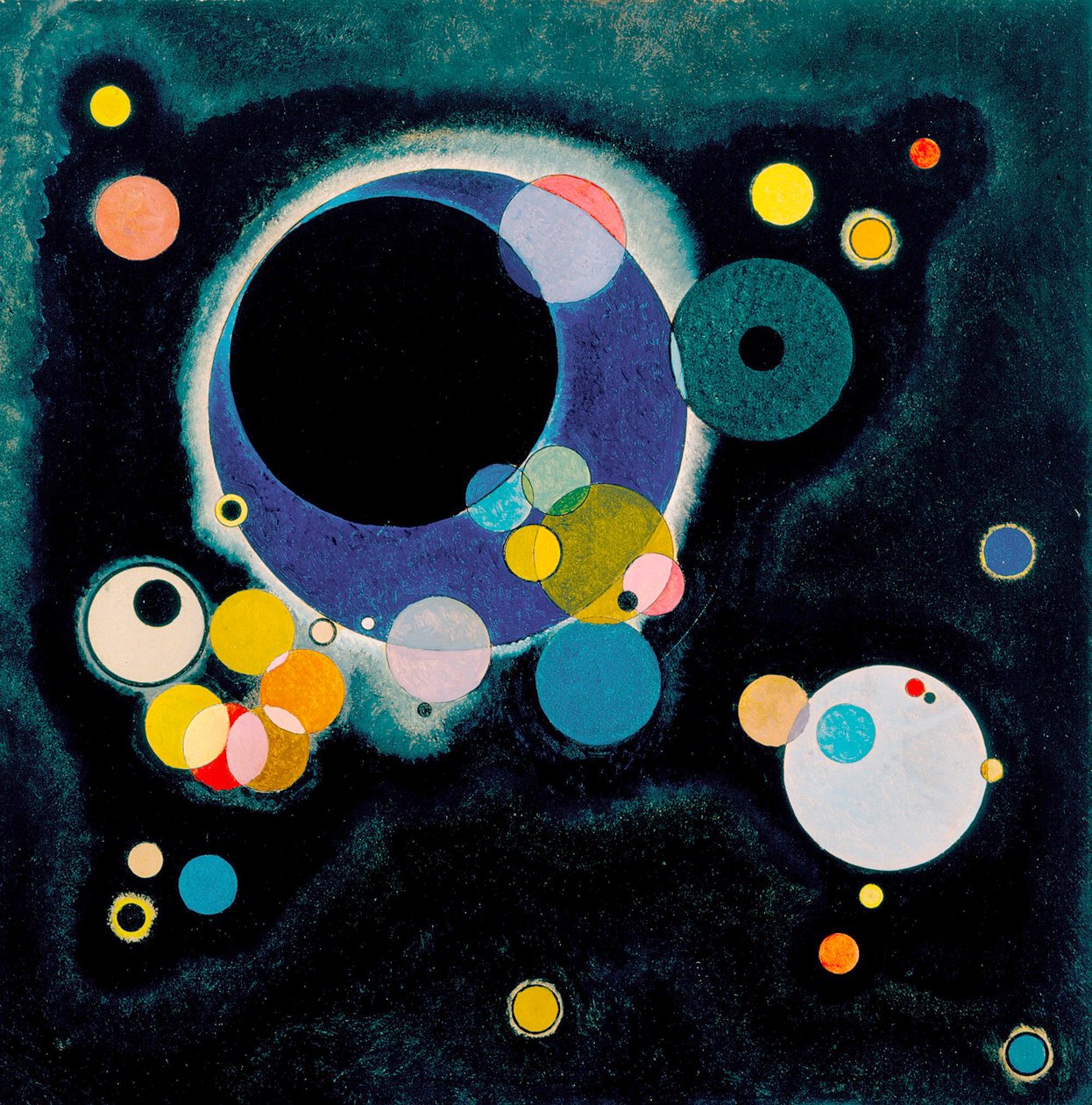 Schets voor Verschillende Cirkels door Wassily Kandinsky