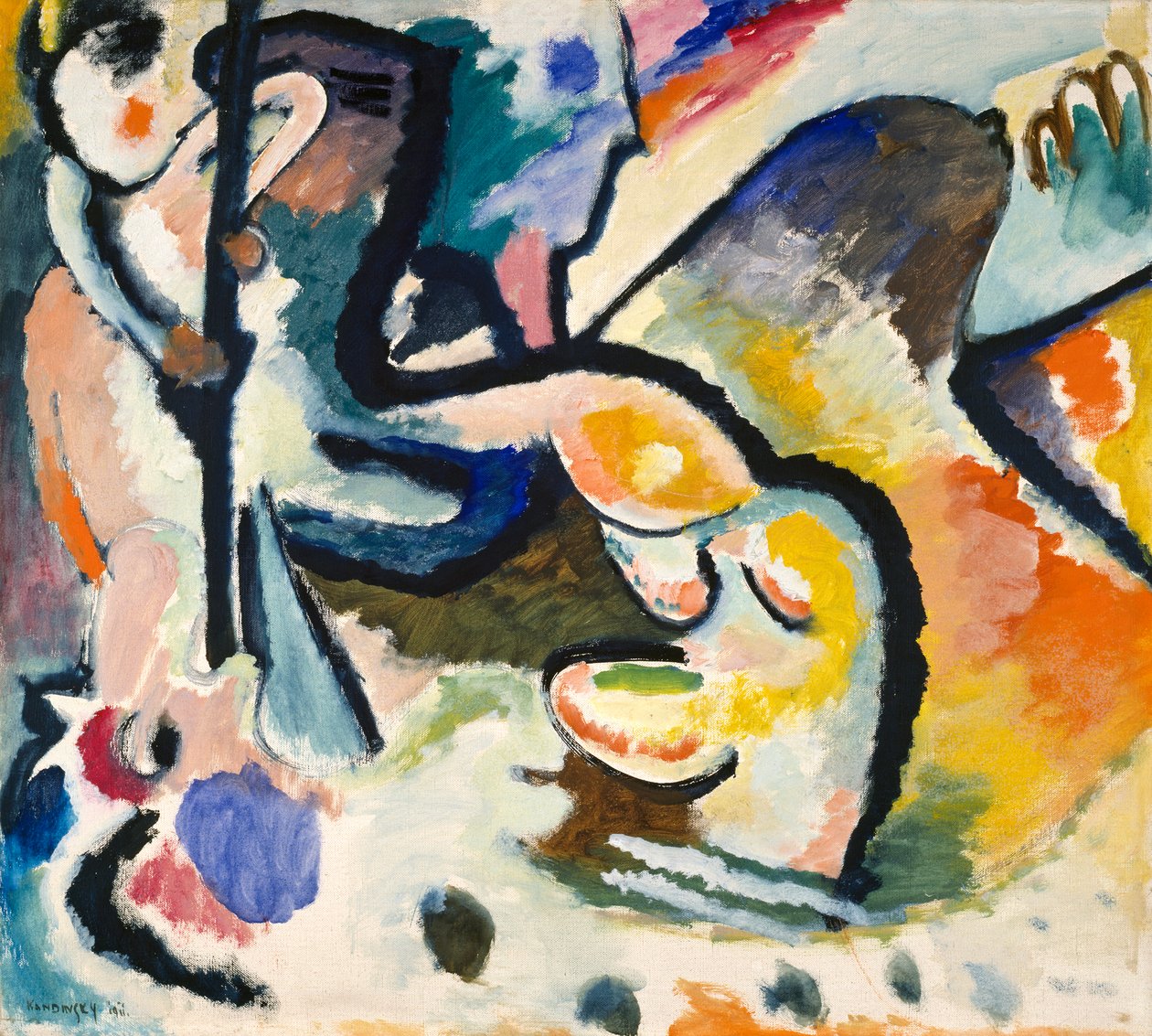 St. Georg III door Wassily Kandinsky