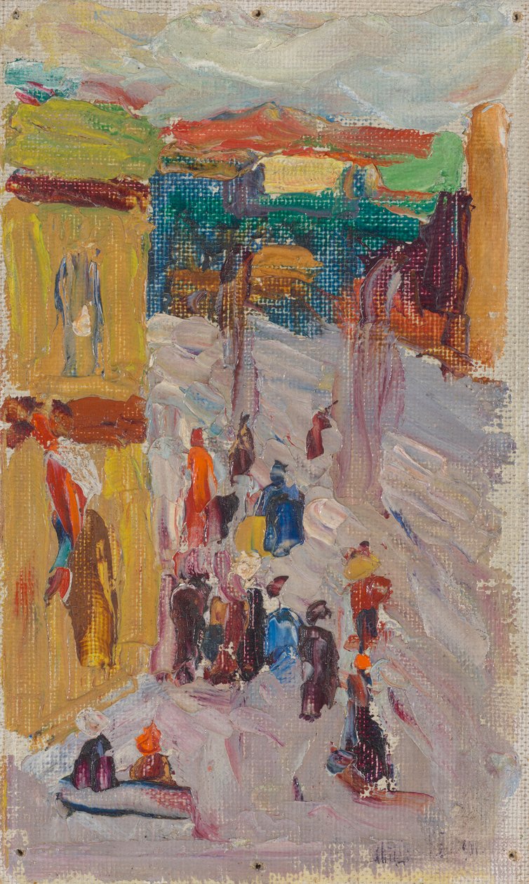 straathoek door Wassily Kandinsky