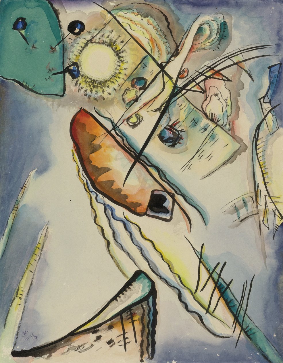 Zonder titel, 1916 door Wassily Kandinsky