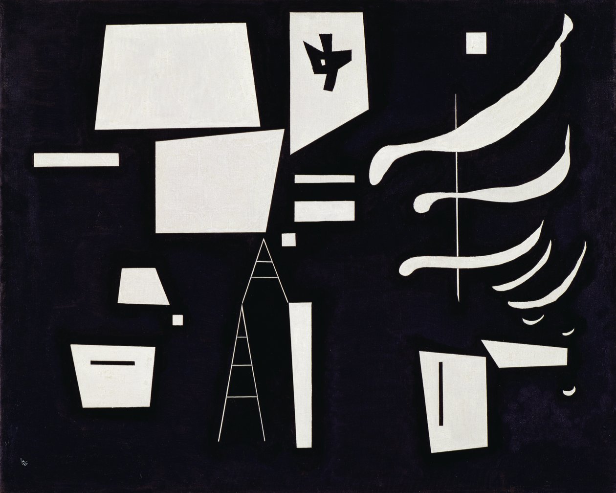 Wit - Zacht en Hard Maart door Wassily Kandinsky