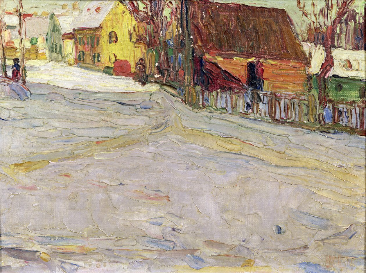 Stadslandschap door Wassily & Marc Franz (1880-1916) Kandinsky