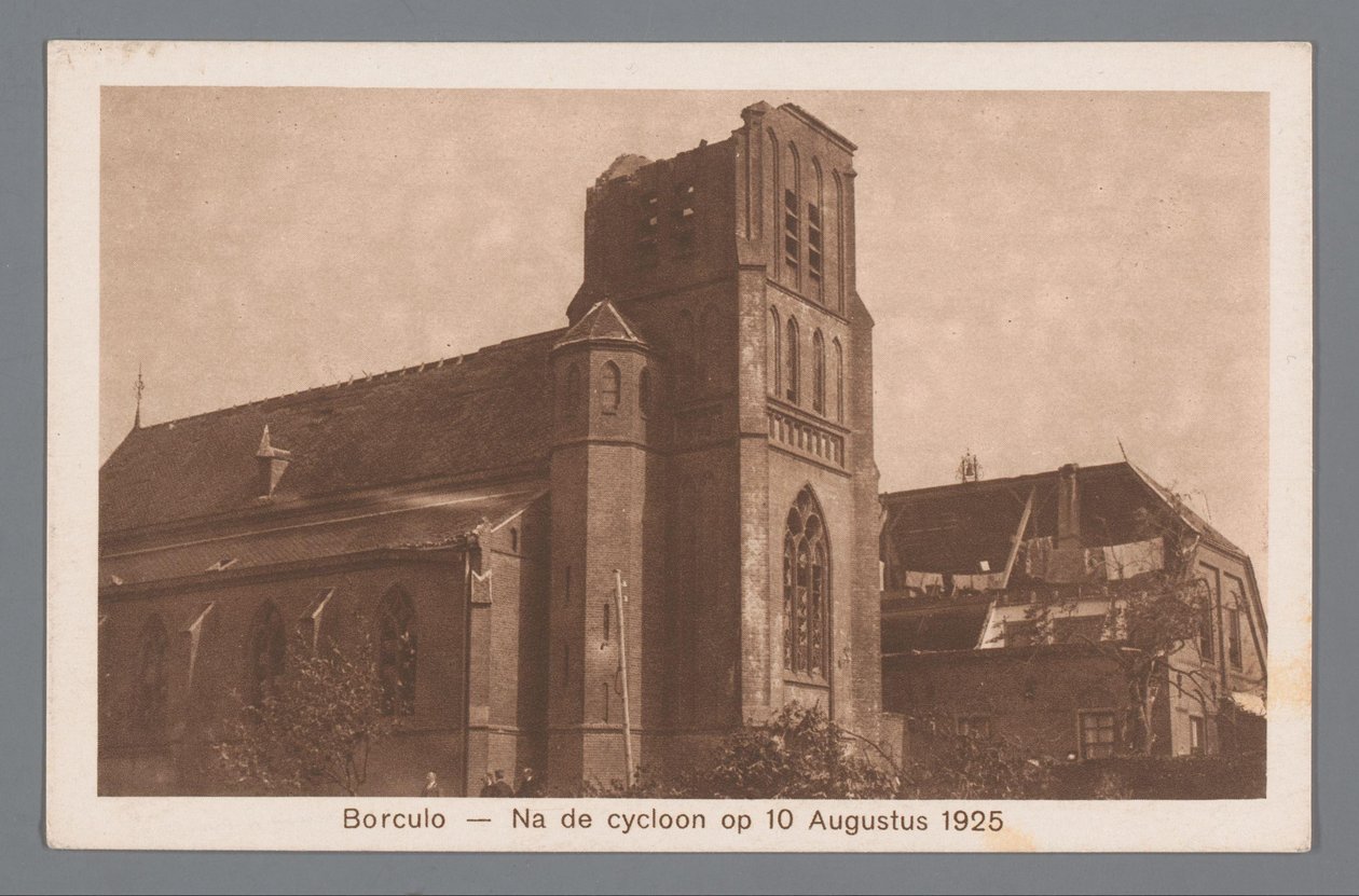 Borculo na de cycloon op 10 augustus 1925 door Weenenk and Snel