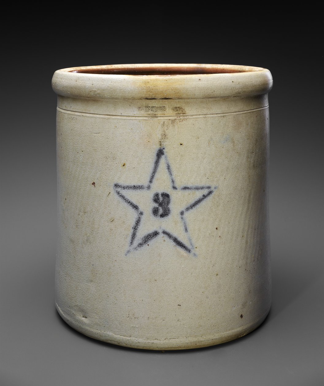 Drie Gallon Kruik, ca. 1909-1915 door Weller and Wagner Co. Newton