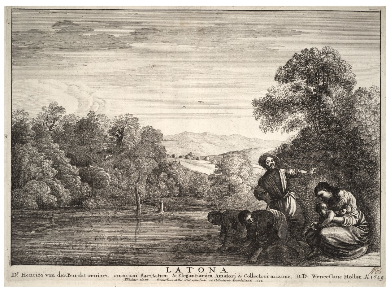 Latona door Wenceslaus Hollar