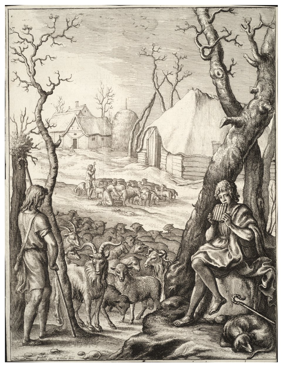 Veeteelt door Wenceslaus Hollar