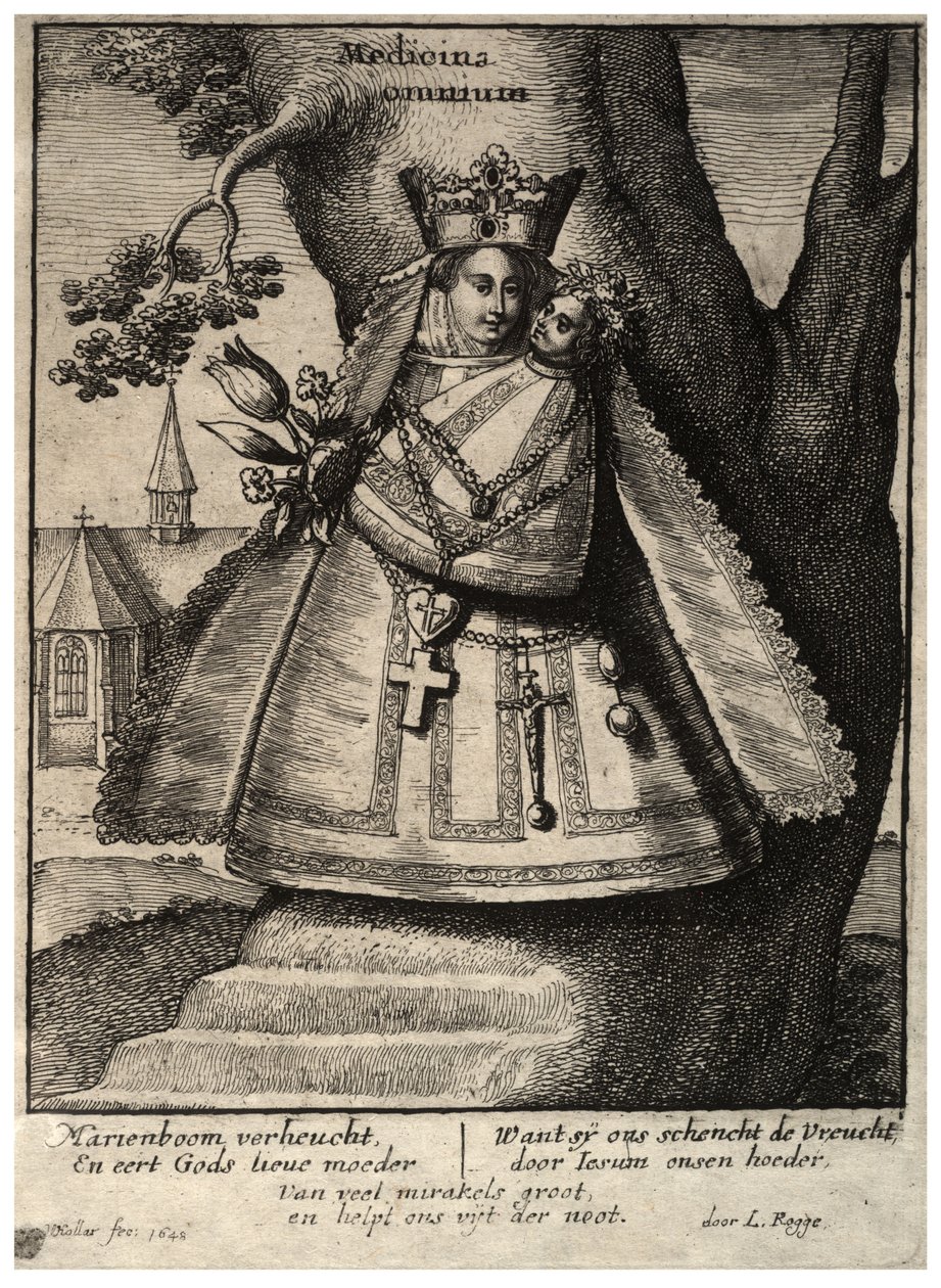 De Maagd van Kleef. Staat 2 door Wenceslaus Hollar