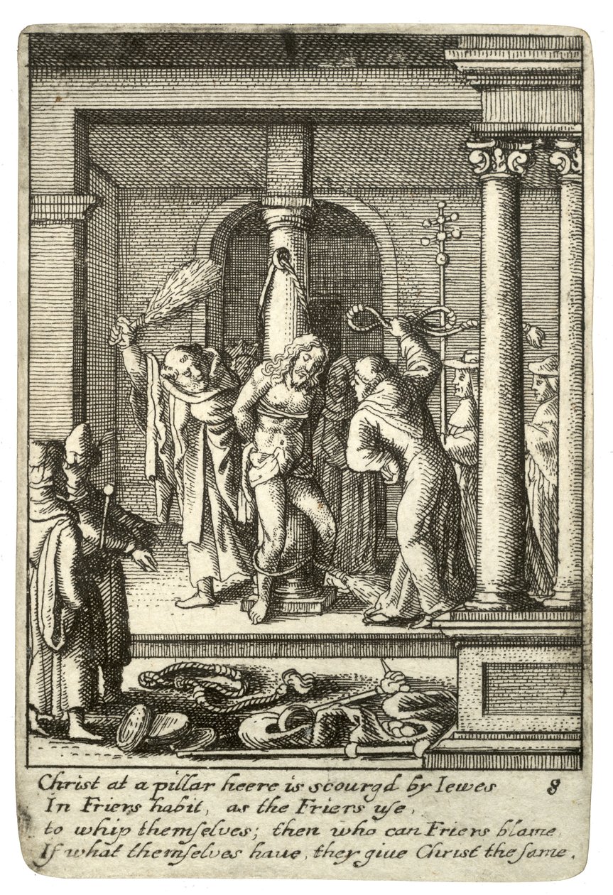 De geseling door Wenceslaus Hollar