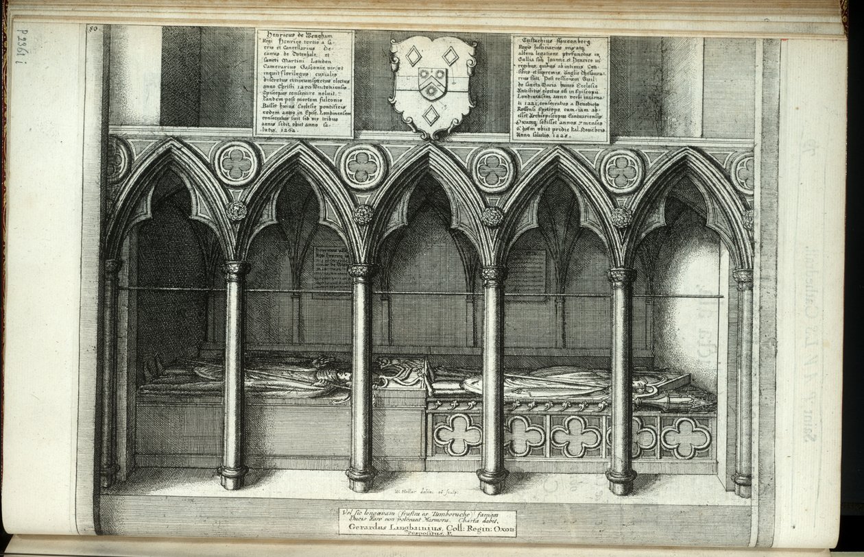 Wengham en Fauconberg. Staat 1 door Wenceslaus Hollar