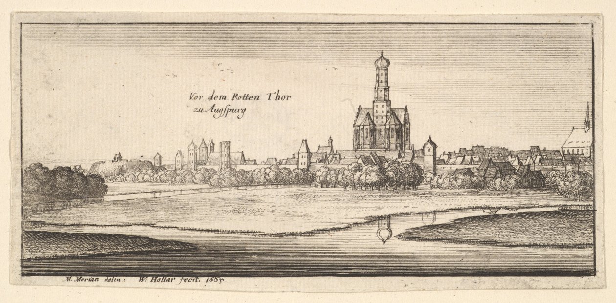 Augsburg door Wenceslaus Hollar