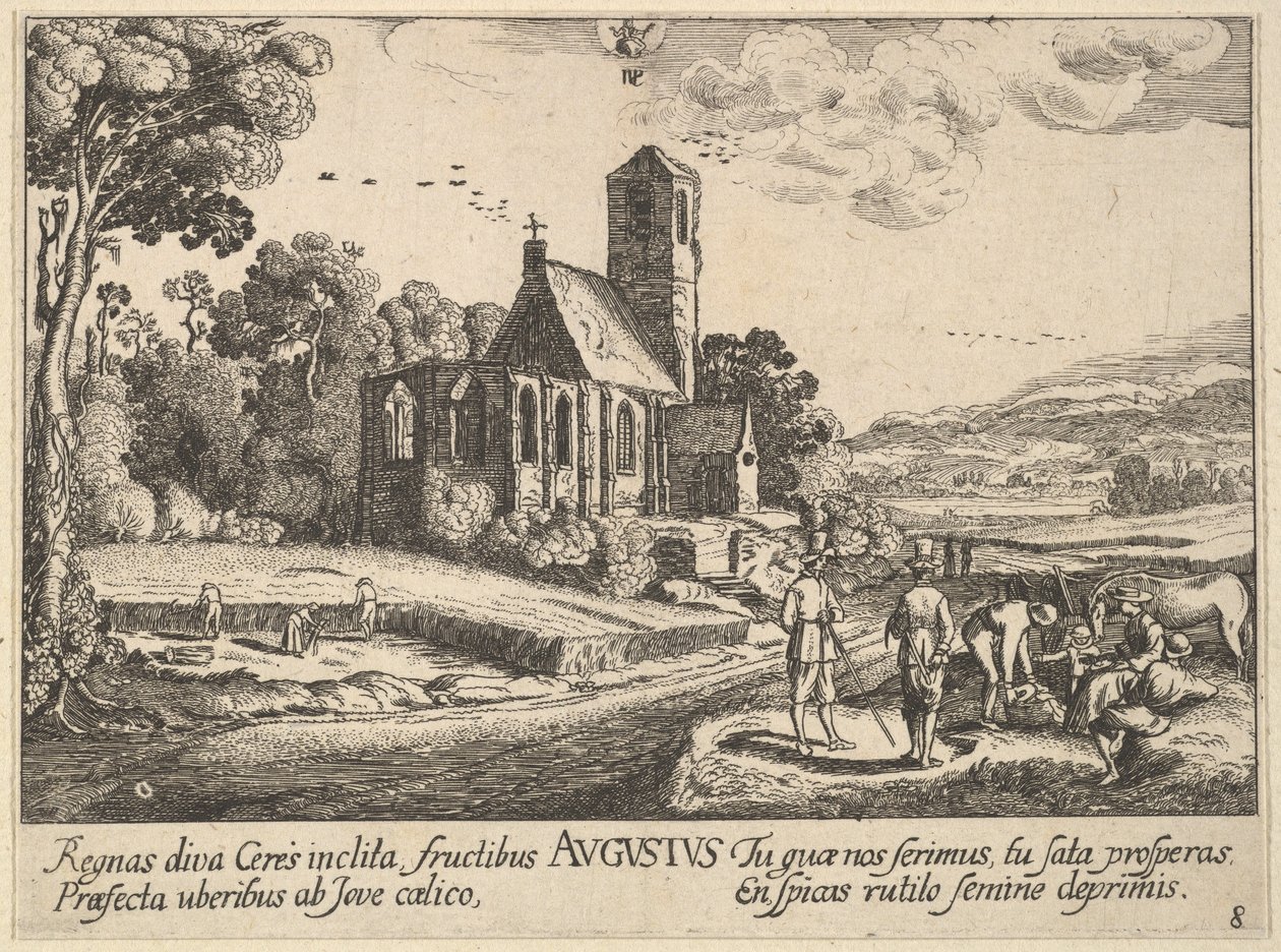 Augustus, 1628-29 door Wenceslaus Hollar