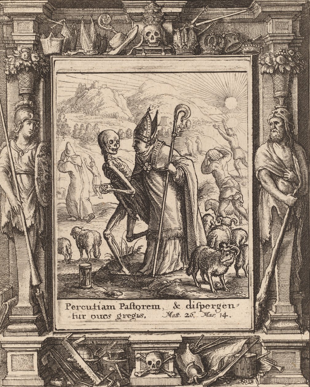 Bisschop, 1651 door Wenceslaus Hollar