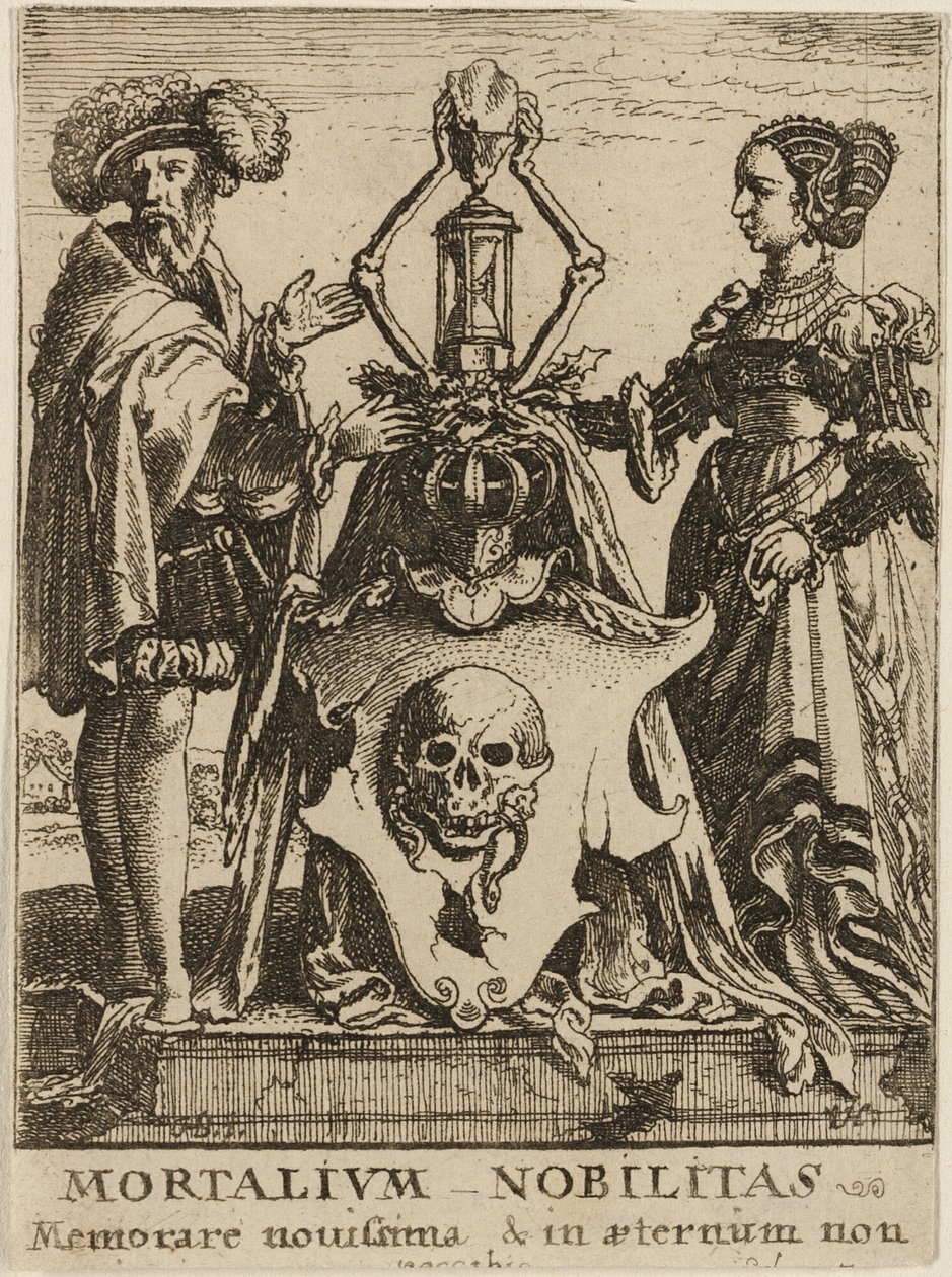 Wapenschild van de Dood door Wenceslaus Hollar