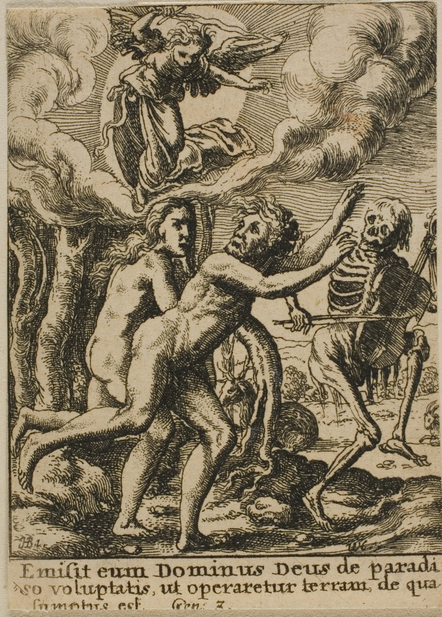 Verdrijving uit het paradijs door Wenceslaus Hollar
