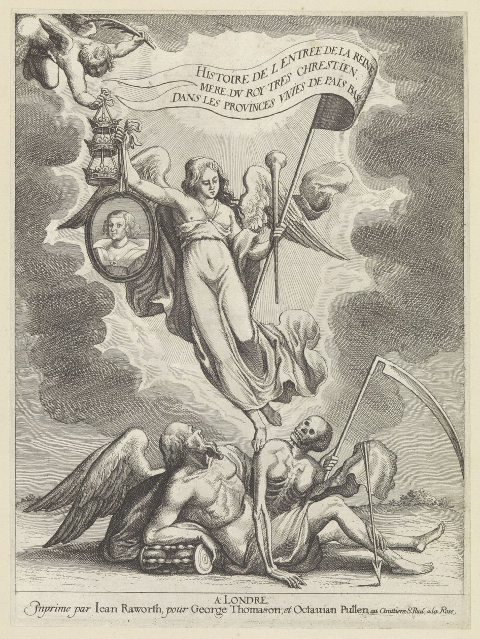 Faam overwint de tijd en de dood door Wenceslaus Hollar