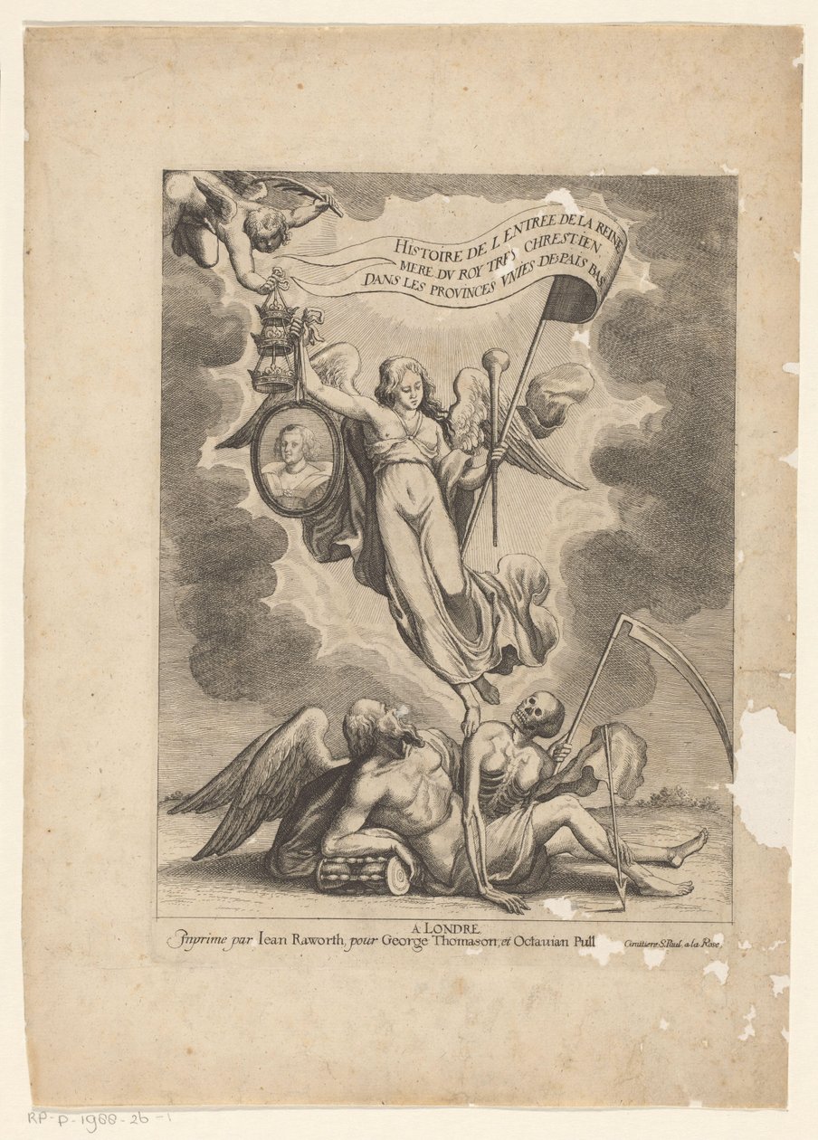 Faam overwint de tijd en de dood door Wenceslaus Hollar