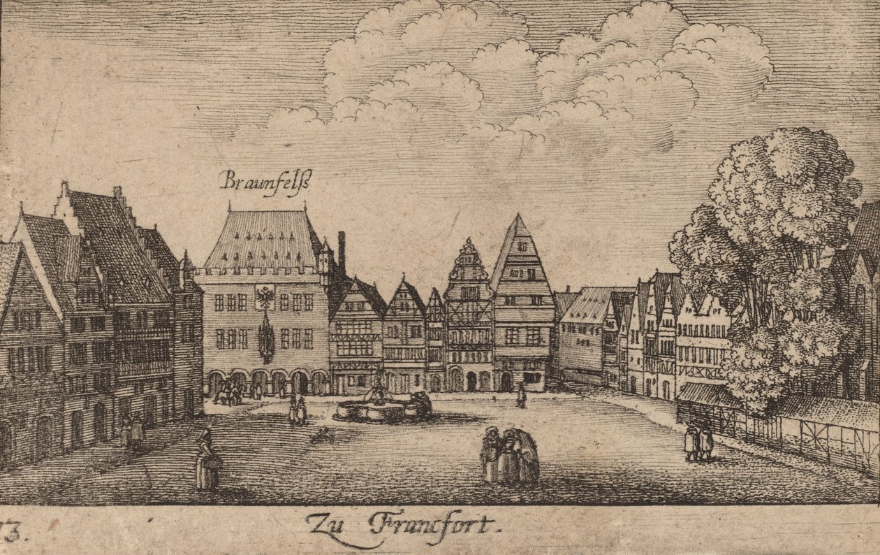 Frankfurt, 1635 door Wenceslaus Hollar
