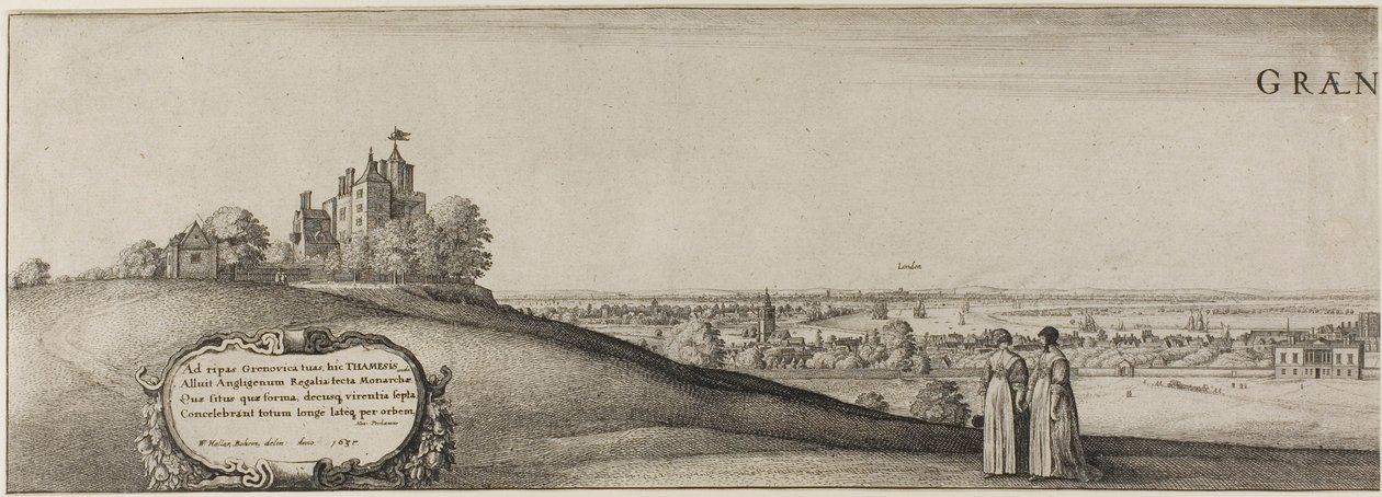 Greenwich door Wenceslaus Hollar