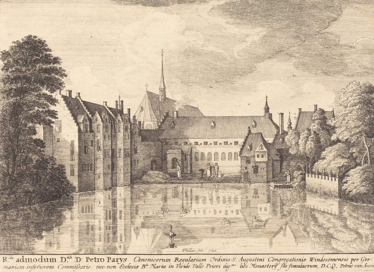 Abdij van Groenendael, 1647 door Wenceslaus Hollar