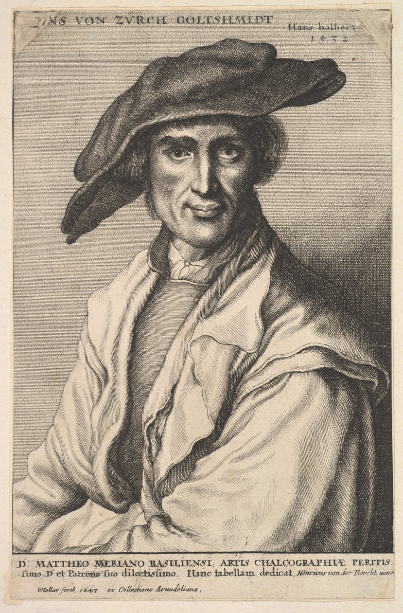Hans von Zürich Goltshmidt, 1647 door Wenceslaus Hollar