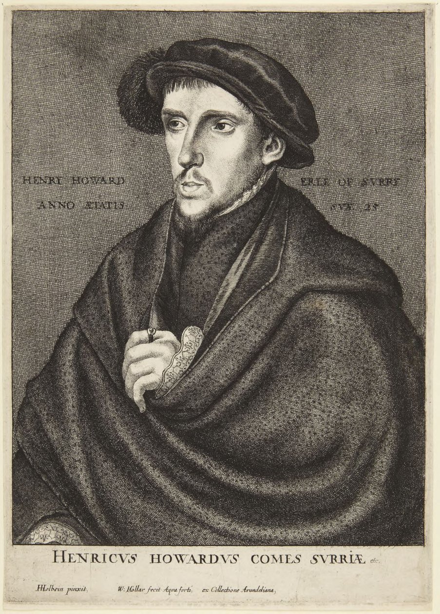 Henry Howard, graaf van Surrey door Wenceslaus Hollar