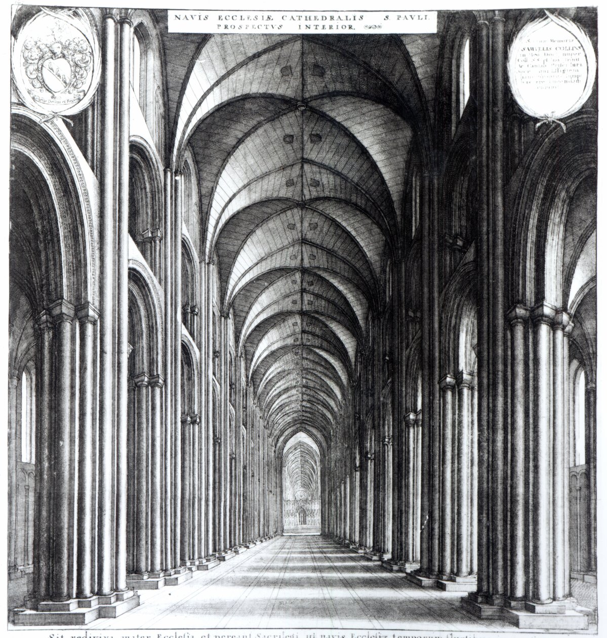 Interieur van het schip van St. Paul