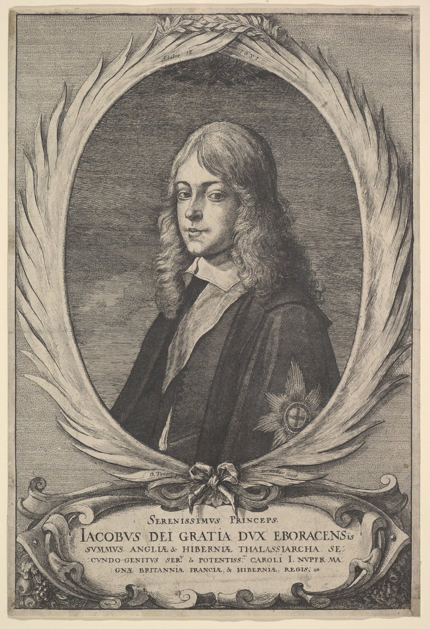 James, hertog van York door Wenceslaus Hollar